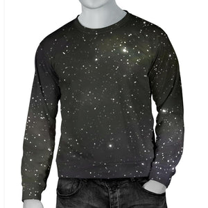 Dark Universe Galaxy Outer Space Print Men's Crewneck Sweatshirt GearFrost