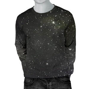 Dark Universe Galaxy Outer Space Print Men's Crewneck Sweatshirt GearFrost