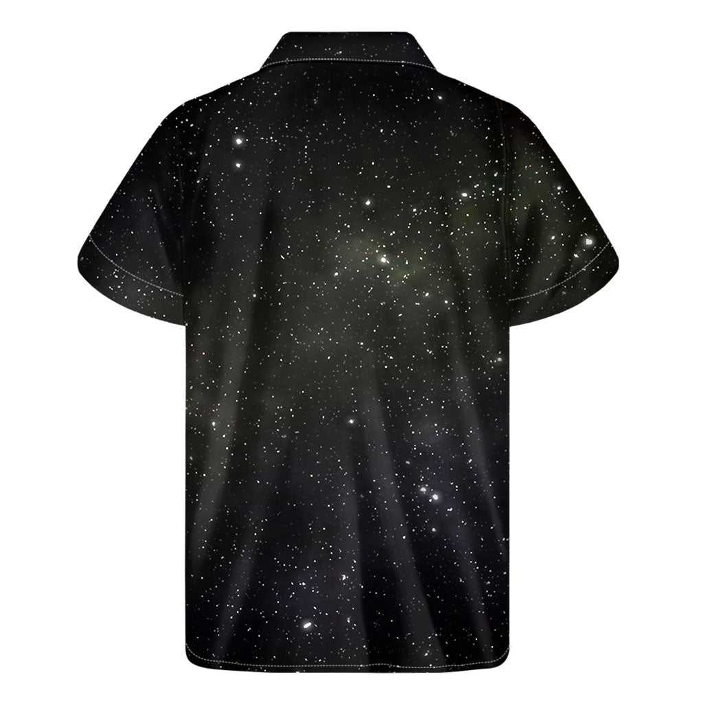 Dark Universe Galaxy Outer Space Print Men's Short Sleeve Shirt