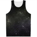 Dark Universe Galaxy Outer Space Print Men's Tank Top