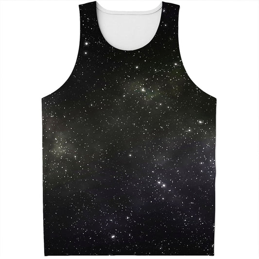 Dark Universe Galaxy Outer Space Print Men's Tank Top