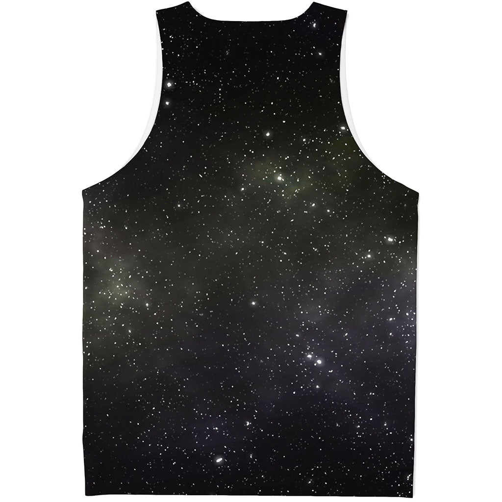 Dark Universe Galaxy Outer Space Print Men's Tank Top