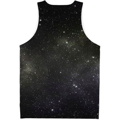 Dark Universe Galaxy Outer Space Print Men's Tank Top