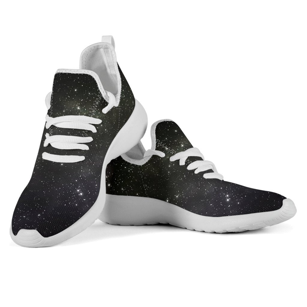 Dark Universe Galaxy Outer Space Print Mesh Knit Shoes GearFrost