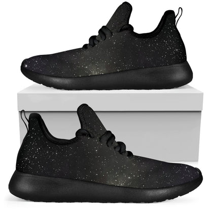 Dark Universe Galaxy Outer Space Print Mesh Knit Shoes GearFrost
