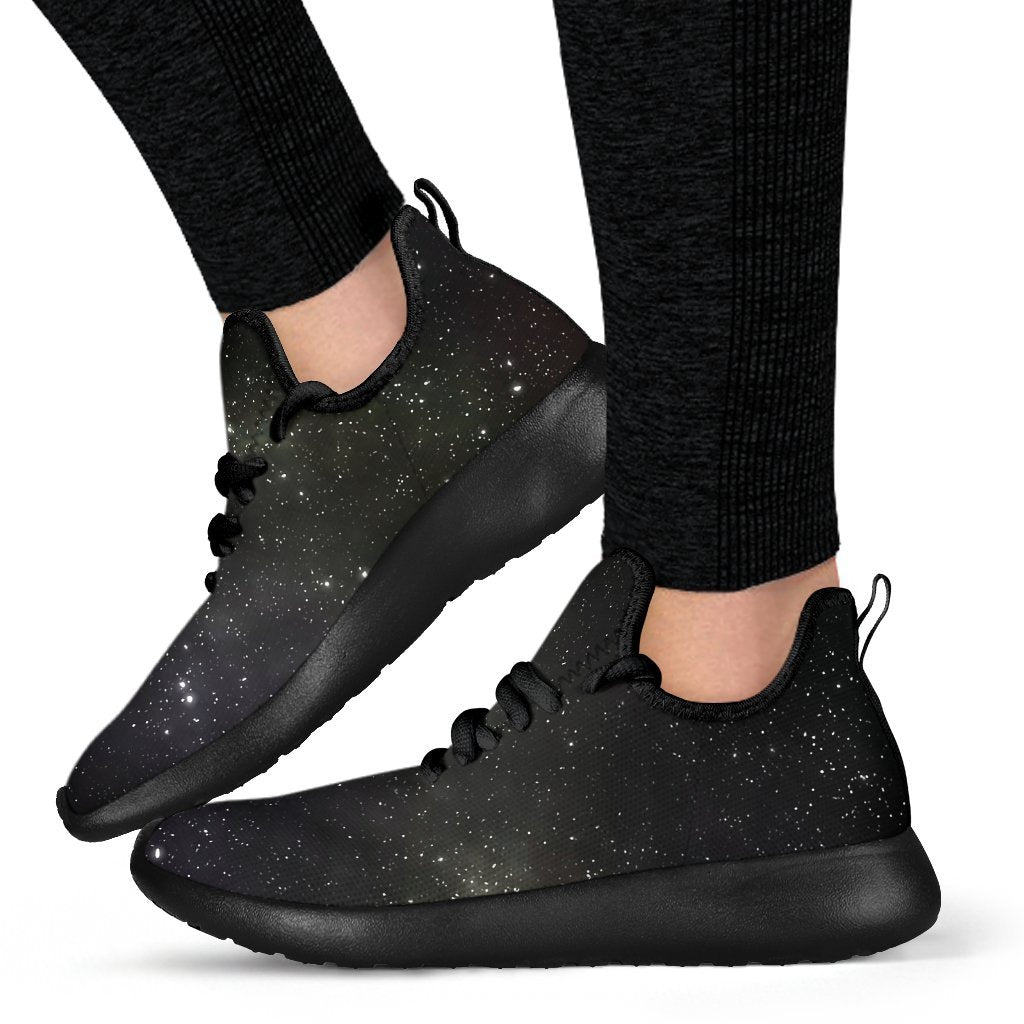 Dark Universe Galaxy Outer Space Print Mesh Knit Shoes GearFrost