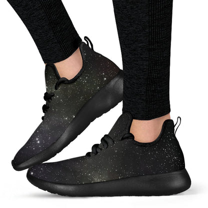 Dark Universe Galaxy Outer Space Print Mesh Knit Shoes GearFrost