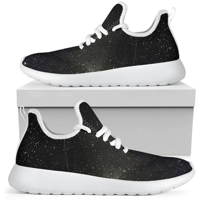 Dark Universe Galaxy Outer Space Print Mesh Knit Shoes GearFrost