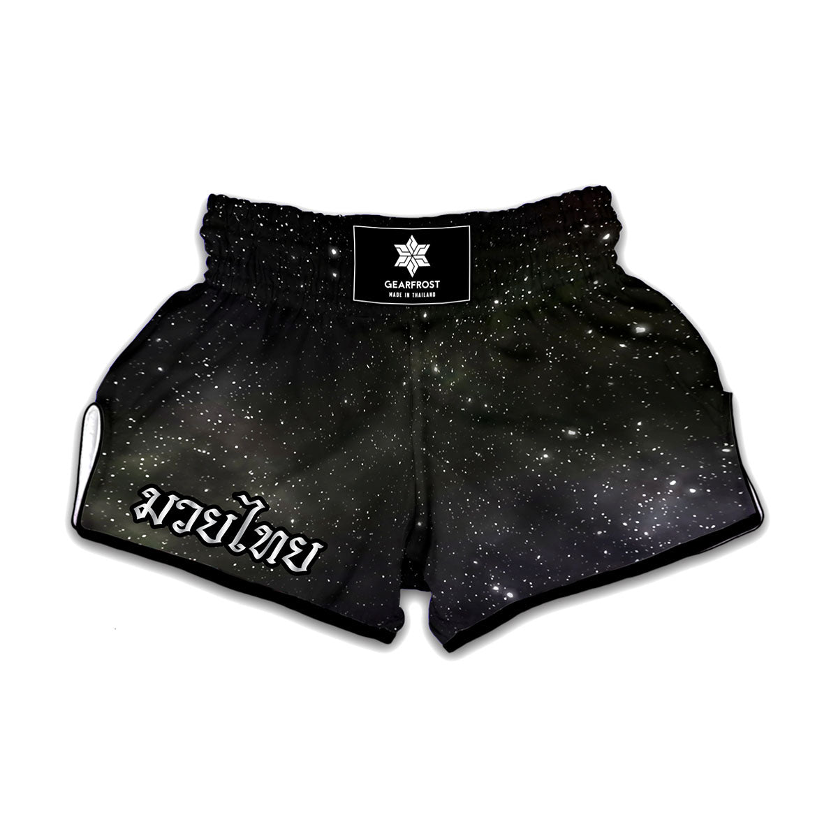 Dark Universe Galaxy Outer Space Print Muay Thai Boxing Shorts