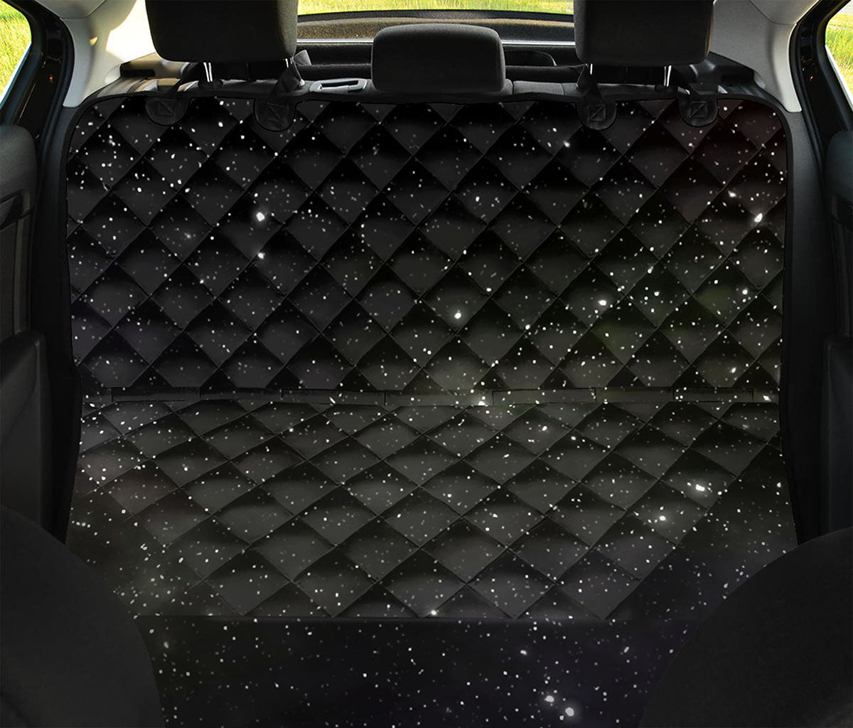 Dark Universe Galaxy Outer Space Print Pet Car Back Seat Cover