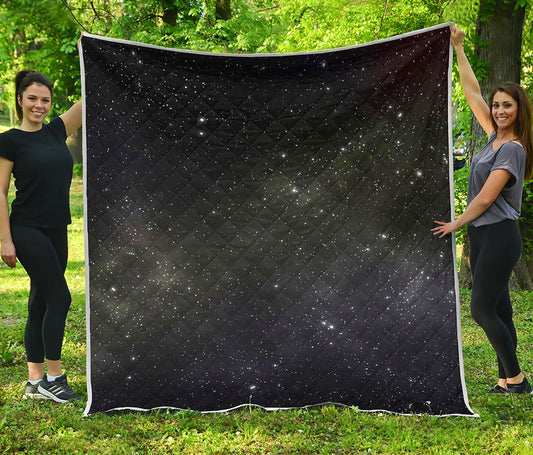 Dark Universe Galaxy Outer Space Print Quilt