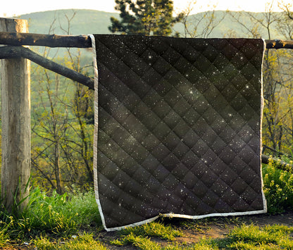 Dark Universe Galaxy Outer Space Print Quilt