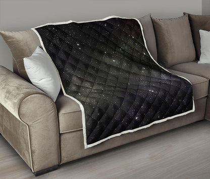 Dark Universe Galaxy Outer Space Print Quilt
