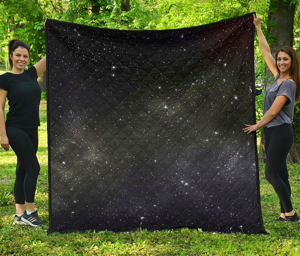 Dark Universe Galaxy Outer Space Print Quilt