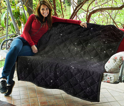 Dark Universe Galaxy Outer Space Print Quilt