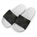Dark Universe Galaxy Outer Space Print White Slide Sandals