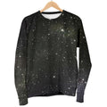 Dark Universe Galaxy Outer Space Print Women's Crewneck Sweatshirt