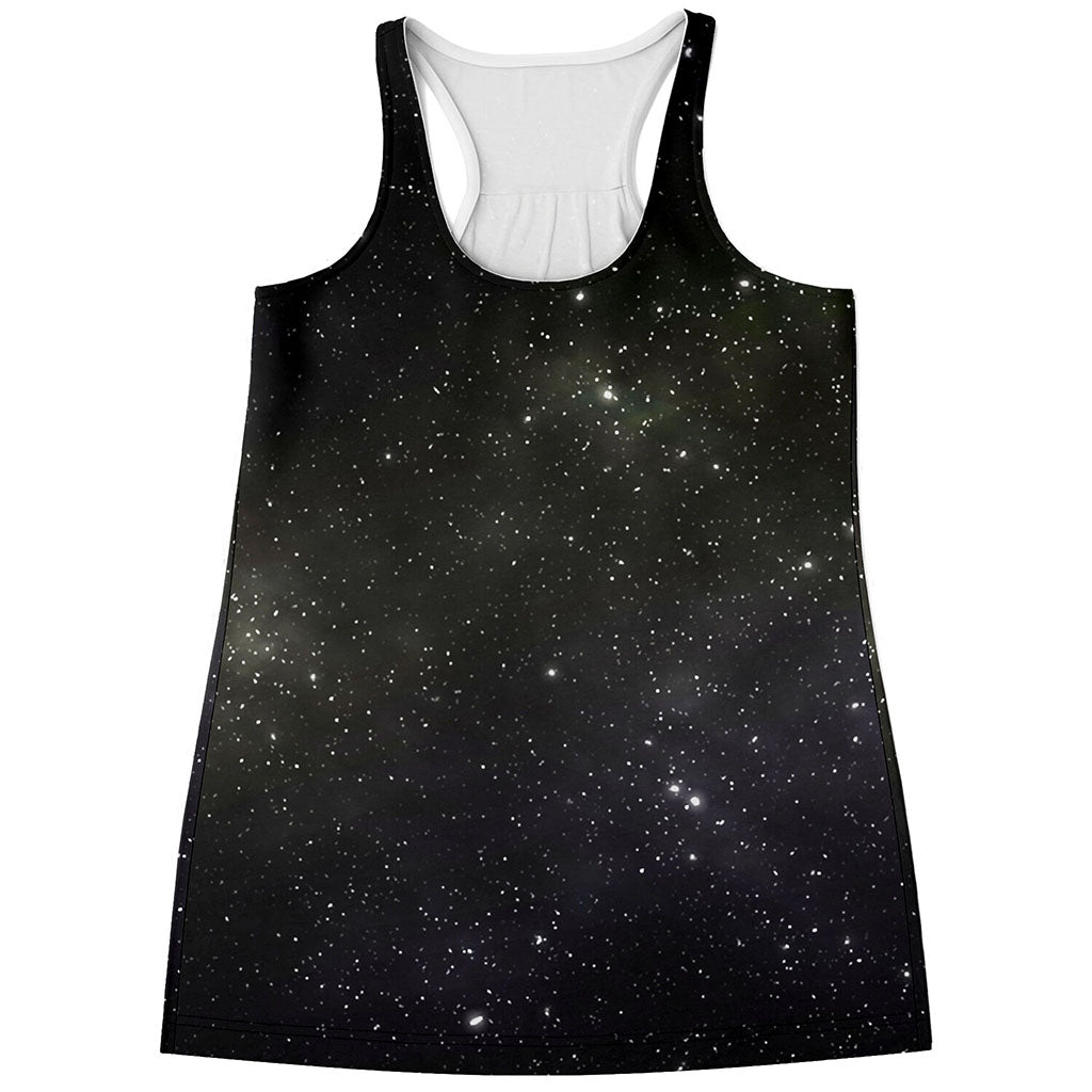 Dark Universe Galaxy Outer Space Print Women's Racerback Tank Top