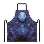 Dark Virgo Zodiac Sign Print Apron