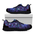 Dark Virgo Zodiac Sign Print Black Running Shoes