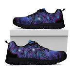 Dark Virgo Zodiac Sign Print Black Sneakers