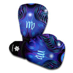 Dark Virgo Zodiac Sign Print Boxing Gloves