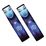 Dark Virgo Zodiac Sign Print Car Seat Belt Covers