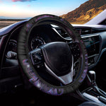 Dark Virgo Zodiac Sign Print Car Steering Wheel Cover