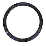 Dark Virgo Zodiac Sign Print Car Steering Wheel Cover