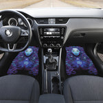 Dark Virgo Zodiac Sign Print Front and Back Car Floor Mats