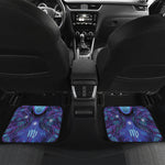 Dark Virgo Zodiac Sign Print Front and Back Car Floor Mats