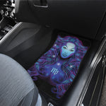 Dark Virgo Zodiac Sign Print Front and Back Car Floor Mats