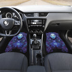 Dark Virgo Zodiac Sign Print Front Car Floor Mats