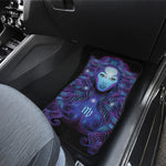 Dark Virgo Zodiac Sign Print Front Car Floor Mats