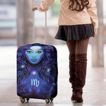 Dark Virgo Zodiac Sign Print Luggage Cover