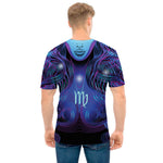 Dark Virgo Zodiac Sign Print Men's T-Shirt
