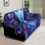 Dark Virgo Zodiac Sign Print Sofa Cover