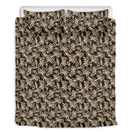 Dark Western Floral Pattern Print Duvet Cover Bedding Set