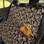 Dark Western Floral Pattern Print Pet Car Back Seat Cover