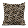 Dark Western Floral Pattern Print Pillow Cover