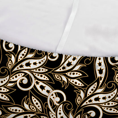Dark Western Floral Pattern Print Sofa Cover