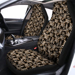 Dark Western Floral Pattern Print Universal Fit Car Seat Covers