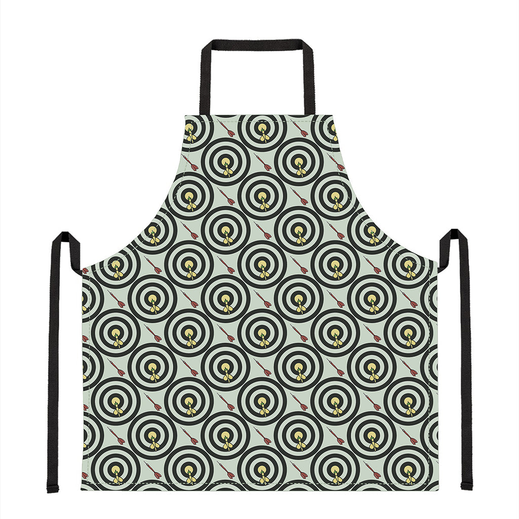 Dartboard Cartoon Pattern Print Apron