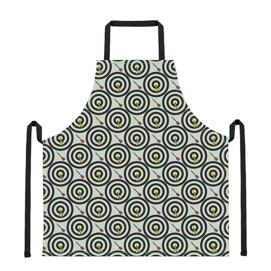 Dartboard Cartoon Pattern Print Apron