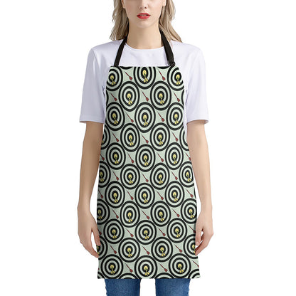 Dartboard Cartoon Pattern Print Apron