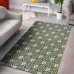 Dartboard Cartoon Pattern Print Area Rug