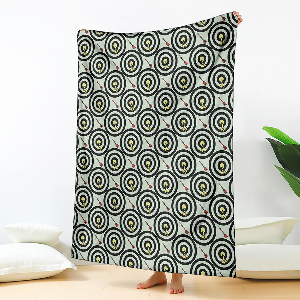 Dartboard Cartoon Pattern Print Blanket