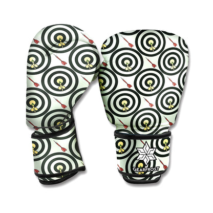Dartboard Cartoon Pattern Print Boxing Gloves