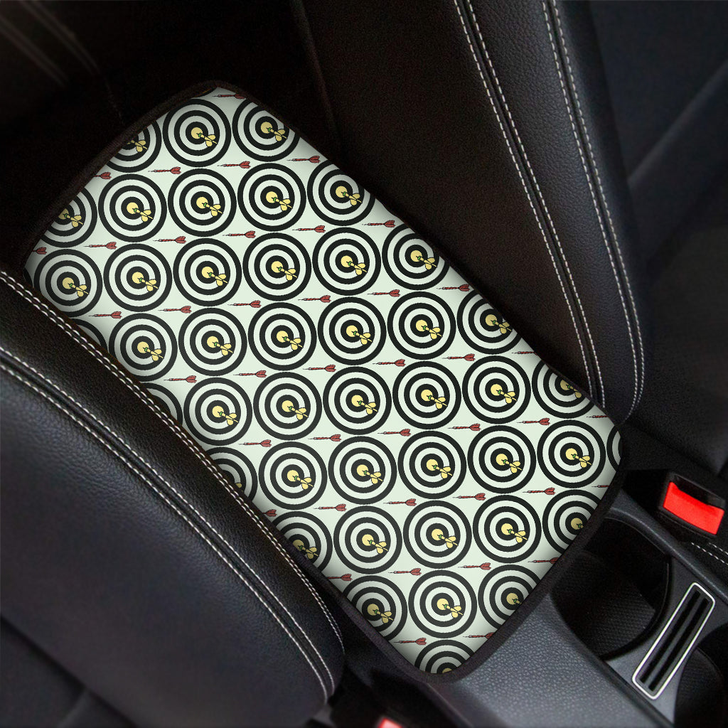 Dartboard Cartoon Pattern Print Car Center Console Cover