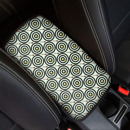 Dartboard Cartoon Pattern Print Car Center Console Cover